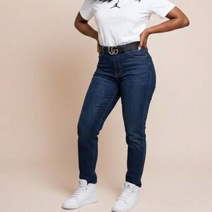 💕💕DARK BLUE FOREVER 21 JEANS WITH GOLD THREADING